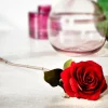 CASA VELVET Fleur Artificielle Rouge