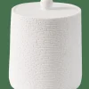 CASA WHITE ELEGANCE Boîte à Coton Avec Couvercle Blanc